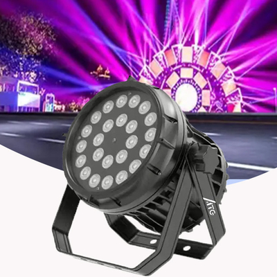 Πλήρες χρώμα 6In1 πλαστικό LED PAR φως 7500K για εξωτερικό φωτισμό σκηνής