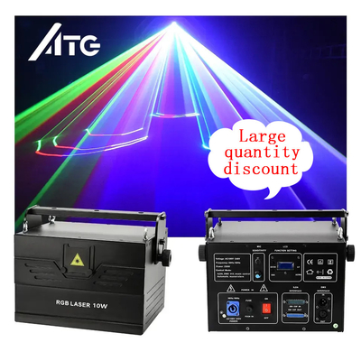 6kg 5-10W RGB Φως πλήρους χρώματος Νυχτερινή λέσχη Ντίσκο Ειδικό φαινόμενο Φώτα σκηνής LED Εξωτερικό Φως Laser Φως Laser Dj