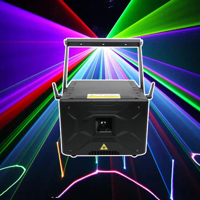 50000 ώρες χρόνου Λαζερικό φως 10W RGBW Στάδιο RGB Animation DJ Disco Light