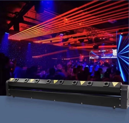 8 μάτια RGB Laser LED Bar Light 50000 ώρες Ζωή για θεατρική παράσταση DJ Disco